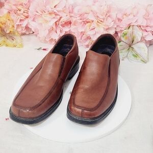 Rockport Real Capital Brown Leather Loafers Men's Shoes Size: 8.5